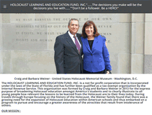 Tablet Screenshot of holocausteducationfund.com